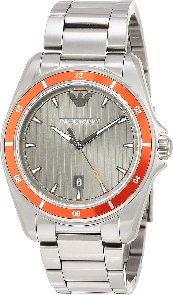 Emporio Armani Sigma Quartz Grey Dial Grey Steel Strap Watch For Men - AR11178 - Image 6